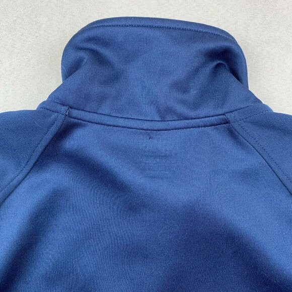 Nike Mens Track Jacket Large Blue Full Zip Sweater Long Sleeve Raglan Athletic - Picture 9 of 10